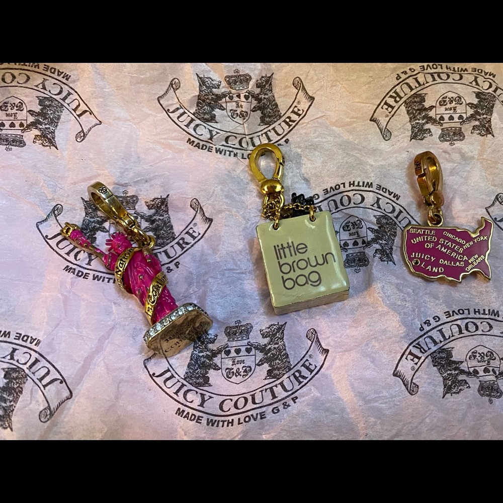 Juicy Couture 3 Charm Lot